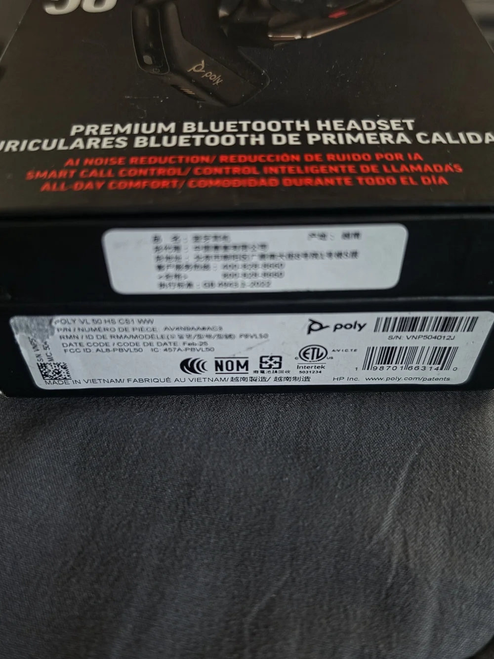 POL Voyager Legend 50 Black Bluetooth Headset